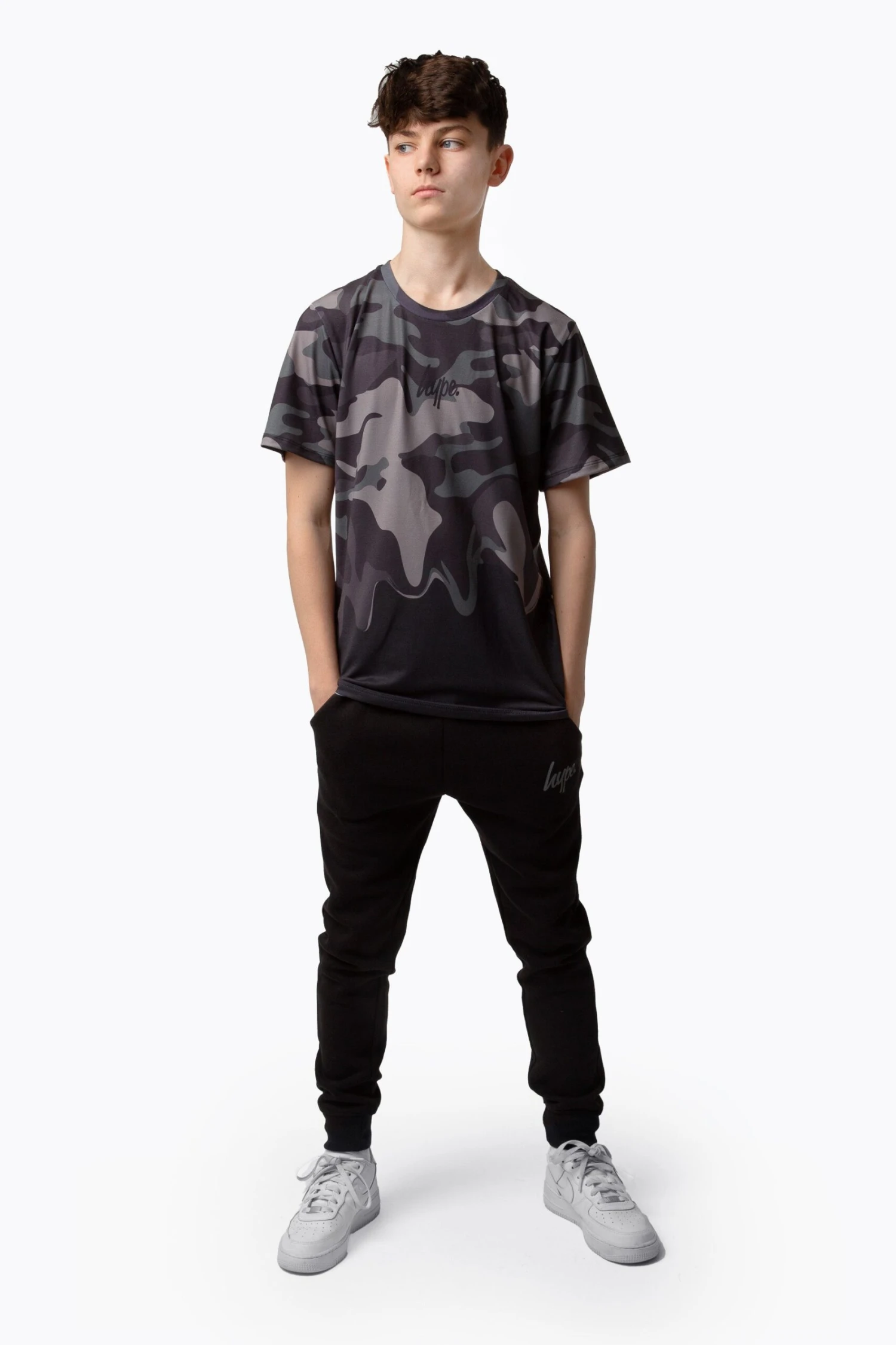 HYPE BOYS KHAKI CAMO DRIP T-SHIRT 4 HYPE BOYS KHAKI CAMO DRIP T-SHIRT - Image 2