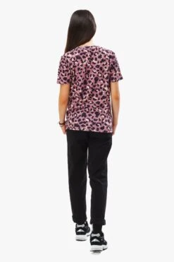 HYPE GIRLS PURPLE TONAL LEOPARD T-SHIRT -Hype TVAO 6289 2