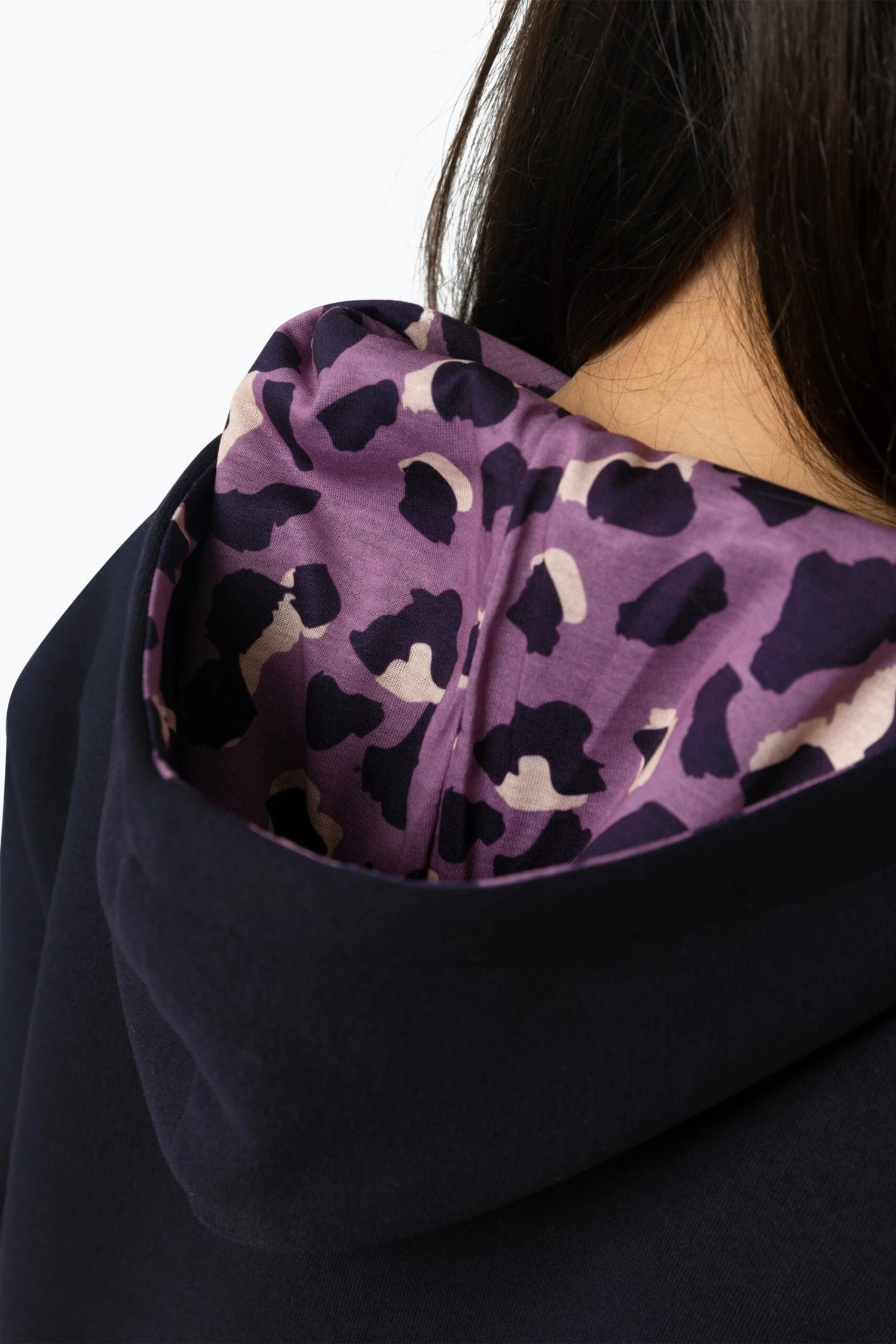 HYPE GIRLS LEOPARD PIPING CROPPED HOODIE 6 HYPE GIRLS LEOPARD PIPING CROPPED HOODIE - Image 4