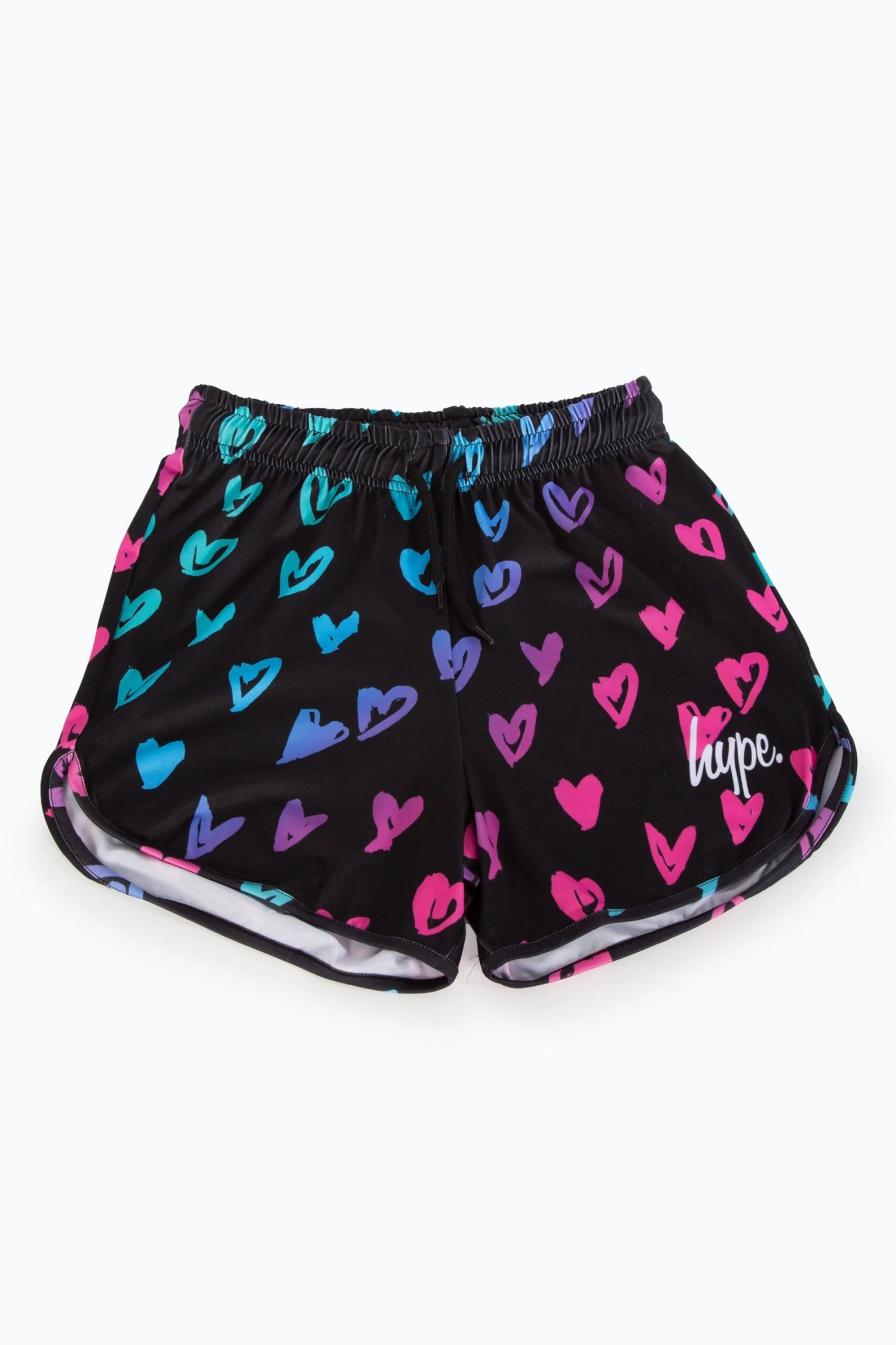 HYPE GIRLS SCRIBBLE HEART PINK SCRIPT SHORTS 9 HYPE GIRLS SCRIBBLE HEART PINK SCRIPT SHORTS - Image 7