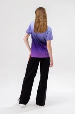 HYPE GIRLS PURPLE FADE SCRIPT T-SHIRT -Hype TWAO 2217FULLBACK