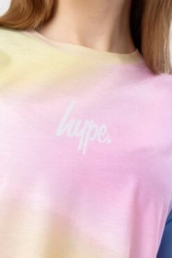 HYPE GIRLS HIPPY FADE BOXY DROP SHOULDER T-SHIRT -Hype TWAO 2265DETAIL