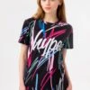 HYPE GIRLS BLACK SCRIBBLE SCRIPT T-SHIRT 1 HYPE GIRLS BLACK SCRIBBLE SCRIPT T-SHIRT -Hype TWAO 2267MAIN