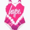 HYPE GIRLS PINK TIE DYE HEART SWIMSUIT -Hype TWAO 2290