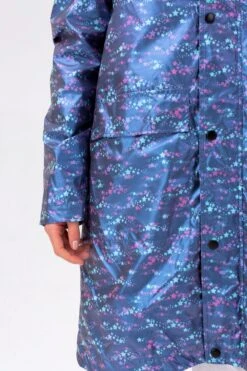HYPE GIRLS LONGLINE BLUE STAR FADE RAINCOAT 12 HYPE GIRLS LONGLINE BLUE STAR FADE RAINCOAT -Hype TWAO 2511DETAIL 3