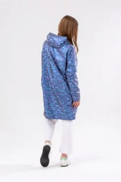 HYPE GIRLS LONGLINE BLUE STAR FADE RAINCOAT 10 HYPE GIRLS LONGLINE BLUE STAR FADE RAINCOAT -Hype TWAO 2511FULLBACK