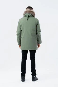 HYPE KHAKI LUXE LONGLINE MEN'S PARKA JACKET -Hype TWAO 370 full back