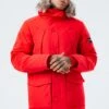HYPE RED LUXE LONGLINE MEN'S PARKA JACKET -Hype TWAO 371 MAIN