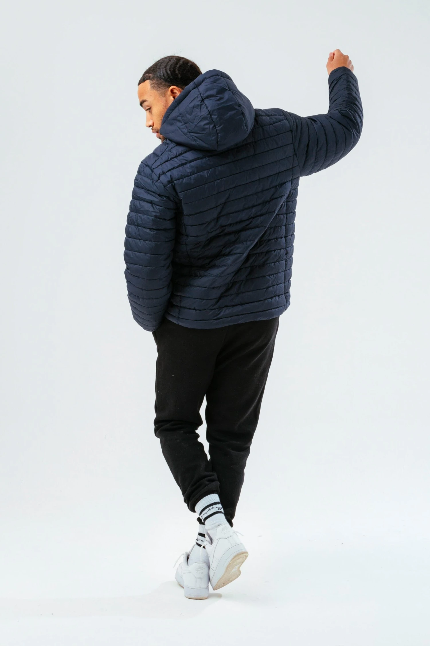 HYPE NAVY MEN'S PUFFER JACKET 5 HYPE NAVY MEN'S PUFFER JACKET - Image 3