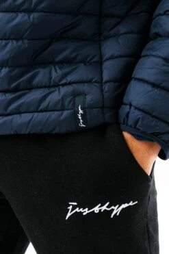 HYPE NAVY MEN'S PUFFER JACKET 16 HYPE NAVY MEN'S PUFFER JACKET -Hype TWAO 373 DETAIL