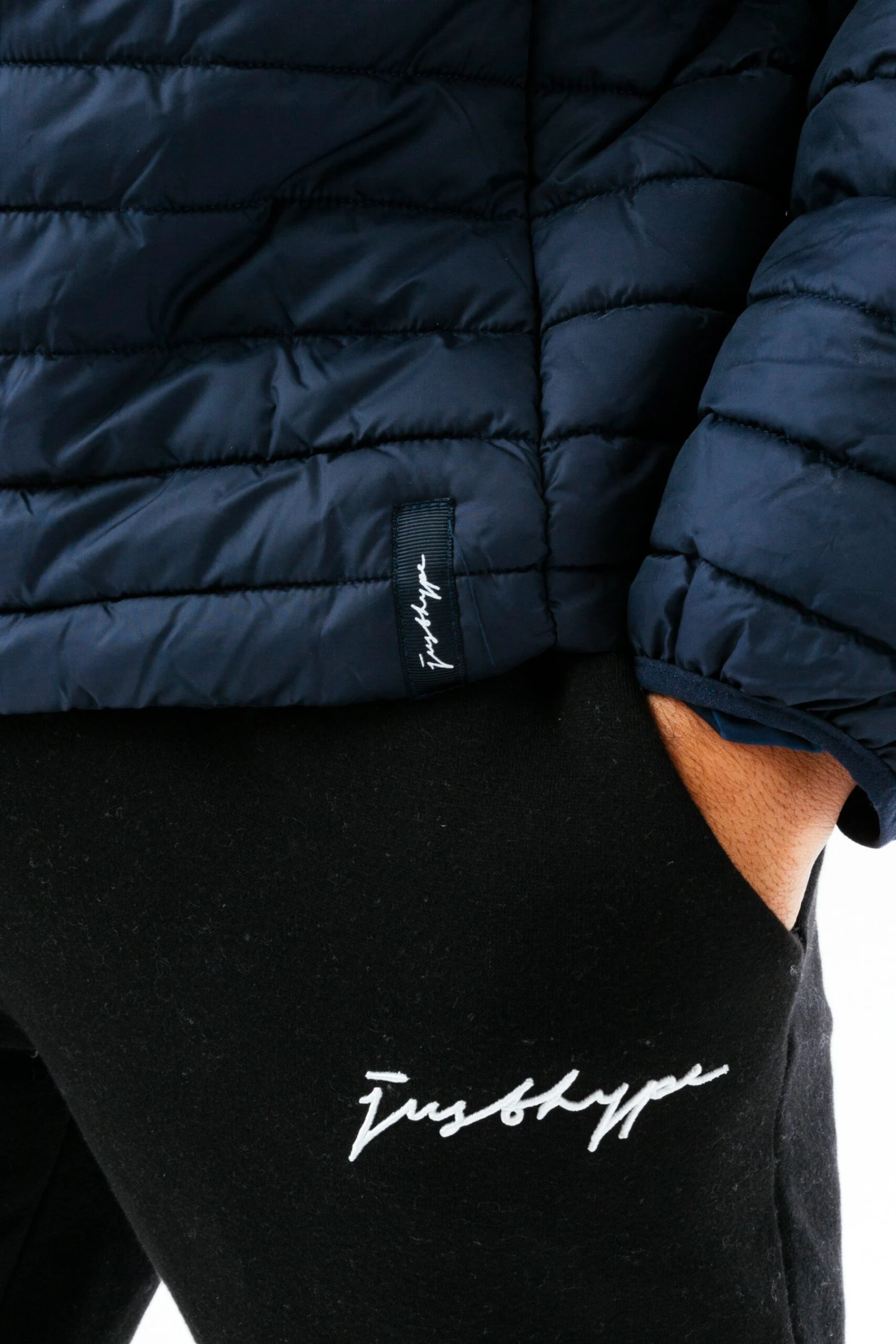 HYPE NAVY MEN'S PUFFER JACKET 7 HYPE NAVY MEN'S PUFFER JACKET - Image 5