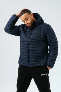HYPE NAVY MEN'S PUFFER JACKET
