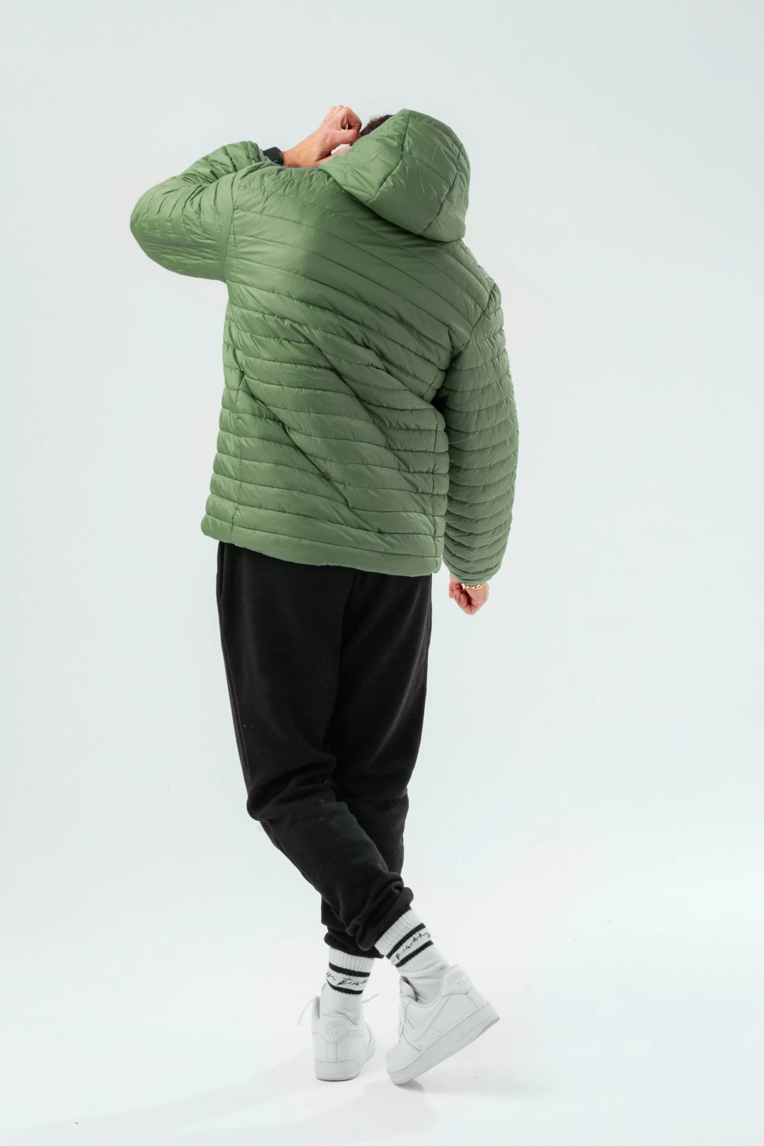 HYPE KHAKI MEN'S PUFFER JACKET 5 HYPE KHAKI MEN'S PUFFER JACKET - Image 3