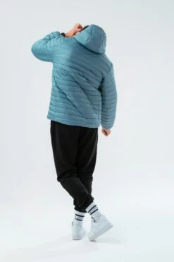 HYPE BLUE MEN'S PUFFER JACKET 14 HYPE BLUE MEN'S PUFFER JACKET -Hype TWAO 377 BACK