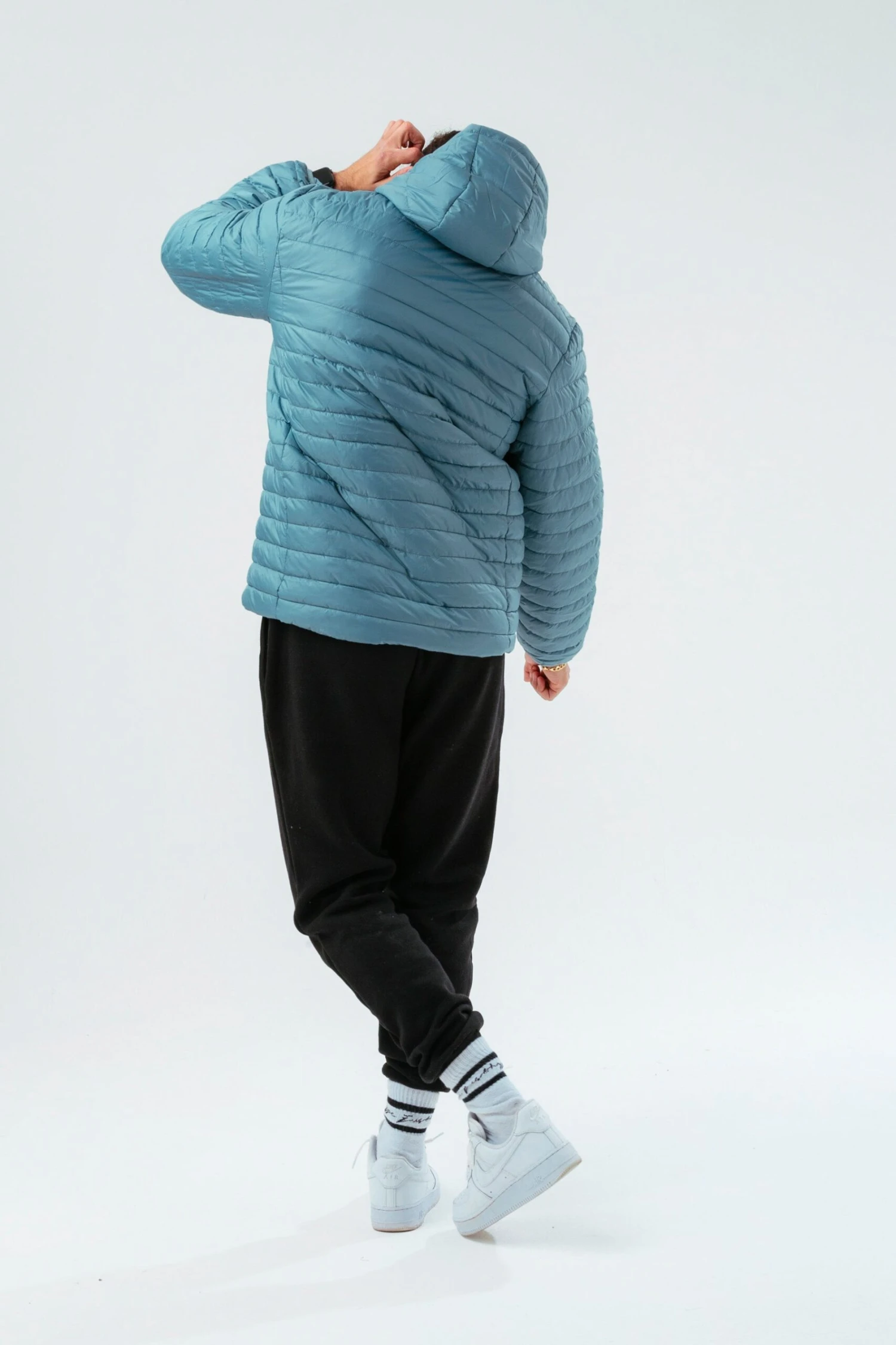 HYPE BLUE MEN'S PUFFER JACKET 5 HYPE BLUE MEN'S PUFFER JACKET - Image 3