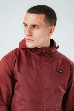 HYPE BURGUNDY SHOWERPROOF STYLE MEN'S JACKET -Hype TWAO 384detail