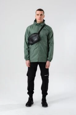 HYPE KHAKI SHOWERPROOF STYLE MEN'S JACKET -Hype TWAO 385 3