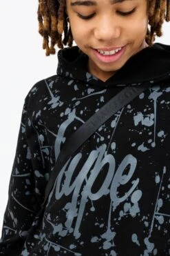 HYPE BOYS BLACK SPLATTER SCRIPT HOODIE & JOGGERS 14 HYPE BOYS BLACK SPLATTER SCRIPT HOODIE & JOGGERS -Hype TWAO 954 2