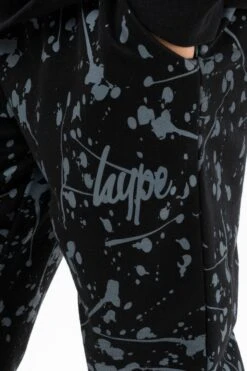 HYPE BOYS BLACK SPLATTER SCRIPT HOODIE & JOGGERS 15 HYPE BOYS BLACK SPLATTER SCRIPT HOODIE & JOGGERS -Hype TWAO 954 4