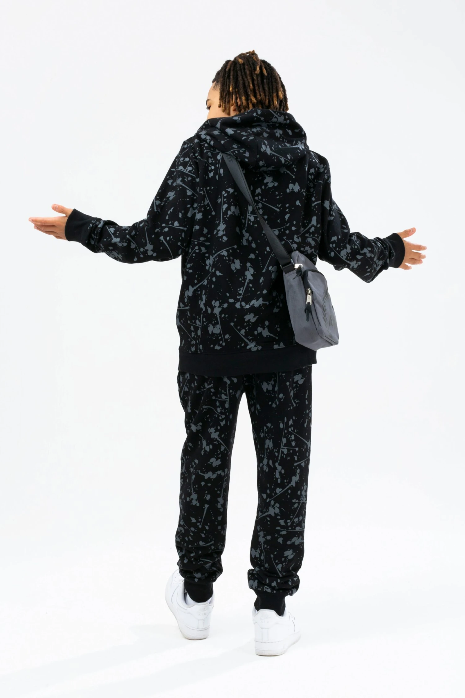 HYPE BOYS BLACK SPLATTER SCRIPT HOODIE & JOGGERS 4 HYPE BOYS BLACK SPLATTER SCRIPT HOODIE & JOGGERS - Image 2