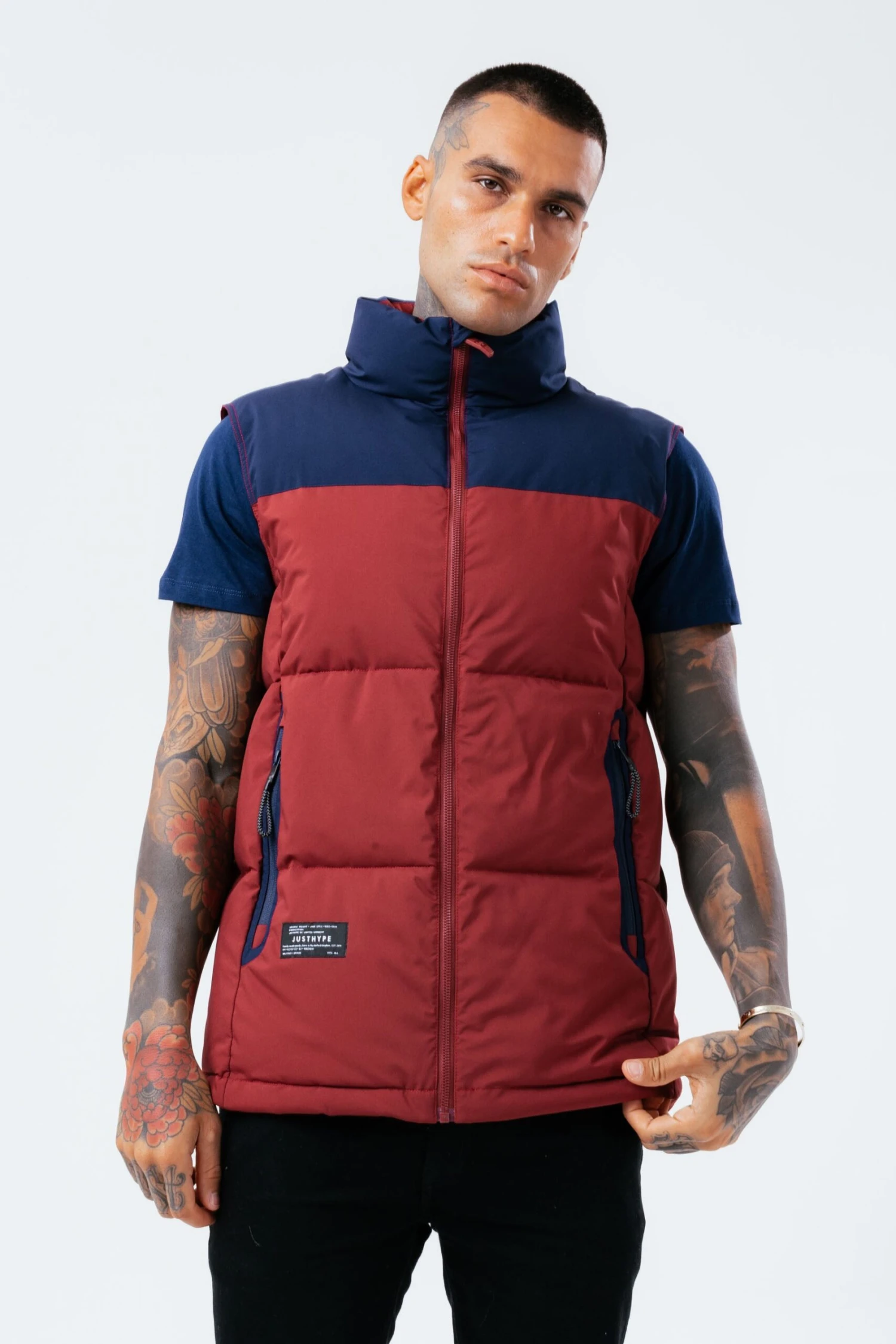 HYPE BURGUNDY ADULT GILET 3 HYPE BURGUNDY ADULT GILET