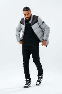HYPE DEEP FILLED GREY PUFFER ADULT JACKET 13 HYPE DEEP FILLED GREY PUFFER ADULT JACKET -Hype TWBT 046