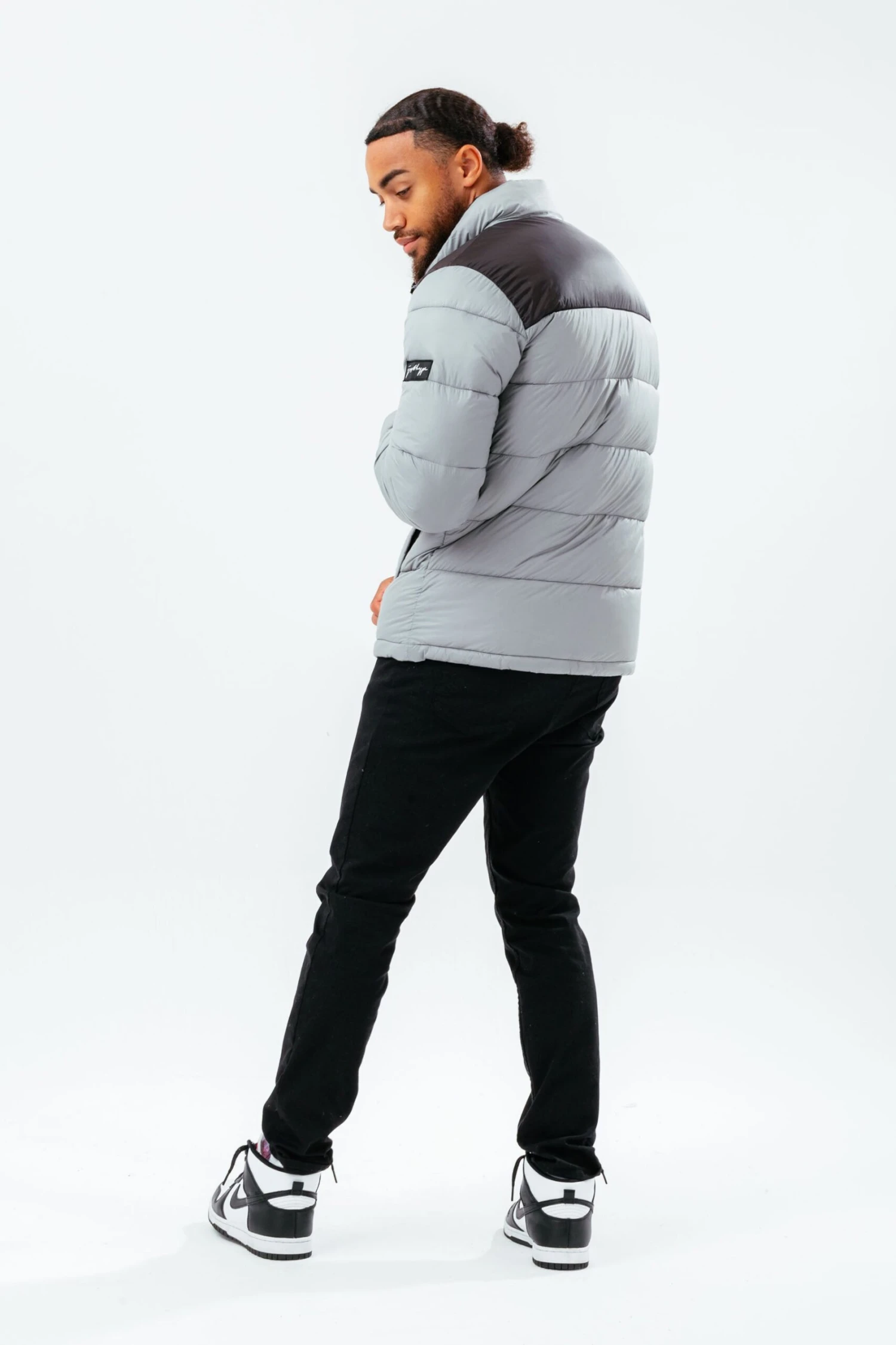 HYPE DEEP FILLED GREY PUFFER ADULT JACKET 7 HYPE DEEP FILLED GREY PUFFER ADULT JACKET - Image 5