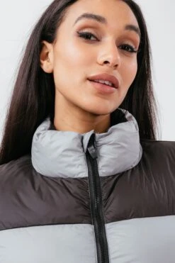 HYPE DEEP FILLED GREY PUFFER ADULT JACKET 19 HYPE DEEP FILLED GREY PUFFER ADULT JACKET -Hype TWBT 046 DETAIL 2