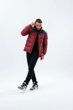HYPE DEEP FILLED BURGUNDY PUFFER ADULT JACKET -Hype TWBT 181