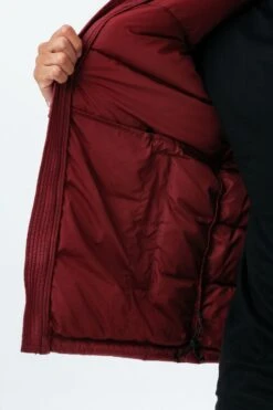 HYPE DEEP FILLED BURGUNDY PUFFER ADULT JACKET -Hype TWBT 181 1