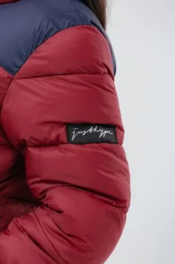 HYPE DEEP FILLED BURGUNDY PUFFER ADULT JACKET -Hype TWBT 181 DETAIL 5