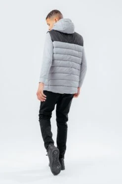 HYPE GREY BLACK BOYS GILET -Hype TWBT 188 FULL BACK