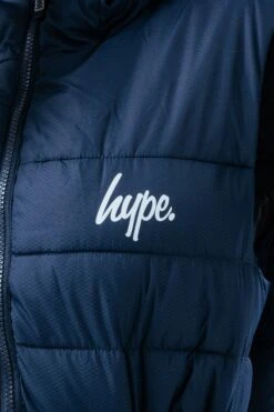 HYPE NAVY PINK GIRLS GILET -Hype TWBT 199 DETAIL