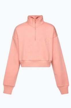 HYPE GIRLS PINK SCRIPT ZIP SWEATSHIRT