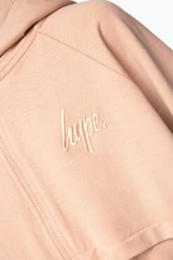 HYPE GIRLS PINK SCRIPT ZIP THROUGH HOODIE 21 HYPE GIRLS PINK SCRIPT ZIP THROUGH HOODIE -Hype TWBT 614 2