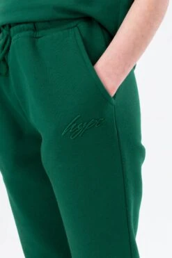 HYPE DARK GREEN KIDS OVERHEAD HOODIE & JOGGERS SET -Hype TWBT 778DETAIL 2