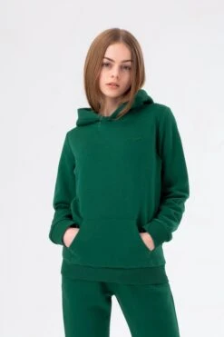 HYPE DARK GREEN KIDS OVERHEAD HOODIE & JOGGERS SET -Hype TWBT 778MAIN