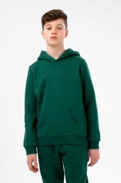 HYPE DARK GREEN KIDS OVERHEAD HOODIE & JOGGERS SET -Hype TWBT 778 2
