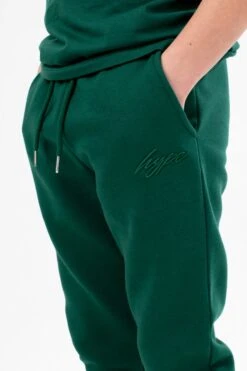 HYPE DARK GREEN KIDS OVERHEAD HOODIE & JOGGERS SET -Hype TWBT 778 5