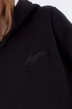 HYPE BLACK KIDS OVERHEAD HOODIE & JOGGERS SET -Hype TWBT 780DETAIL