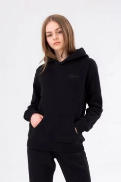 HYPE BLACK KIDS OVERHEAD HOODIE & JOGGERS SET -Hype TWBT 780MAIN