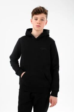 HYPE BLACK KIDS OVERHEAD HOODIE & JOGGERS SET -Hype TWBT 780 2