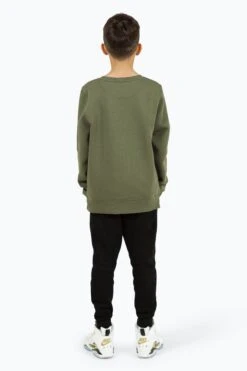 HYPE BOYS KHAKI GRAFFITI CREW NECK -Hype TWBT 917 3