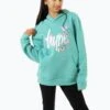 HYPE GIRLS TEAL BUTTERFLY SCRIPT HOODIE -Hype TWBT 922 ccada6b7 14b0 4148 ba05 cc4a89fca89f