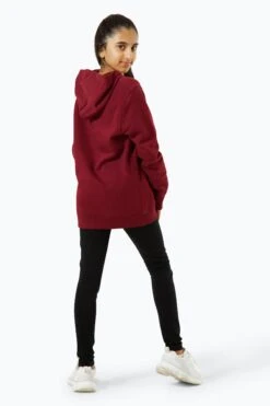 HYPE GIRLS BURGUNDY MONOTONE SCRIPT HOODIE -Hype TWBT 924 3 be2198bc 0744 42f9 8670 79fb119e887b