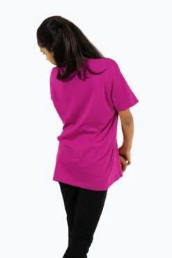 HYPE GIRLS FUCHSIA MONOTONE SCRIPT T-SHIRT -Hype TWBT 928 1