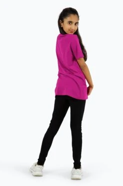 HYPE GIRLS FUCHSIA MONOTONE SCRIPT T-SHIRT -Hype TWBT 928 3