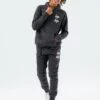 HYPE DARK GREY DOUBLE LOGO SCRIPT KIDS TRACKSUIT SET -Hype TWCB 003 FULL FRONT