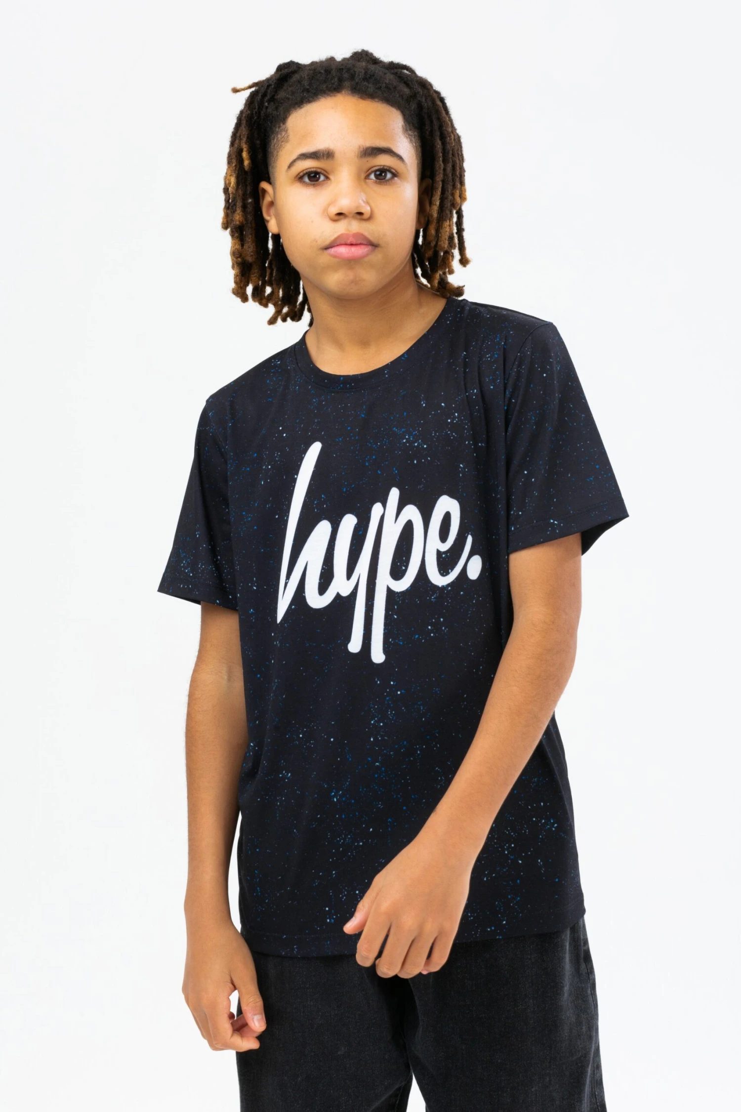 HYPE BOYS BLUE SPACE DRIP SCRIPT T-SHIRT THREE PACK 5 HYPE BOYS BLUE SPACE DRIP SCRIPT T-SHIRT THREE PACK - Image 3