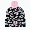 HYPE BLACK CHEETAH KNITTED POM POM BEANIE 1 HYPE BLACK CHEETAH KNITTED POM POM BEANIE -Hype TWCB 2230
